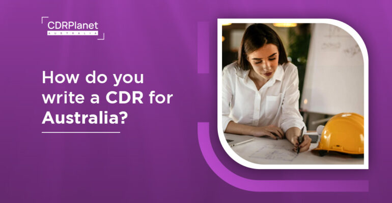 how do you write a CDR for Australia