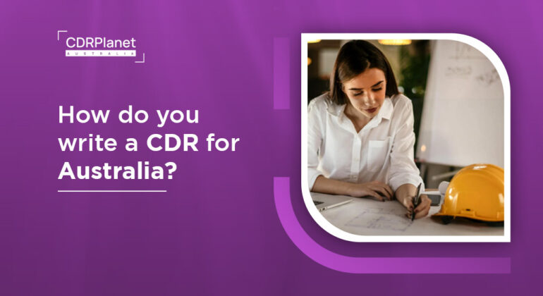 how do you write a CDR for Australia